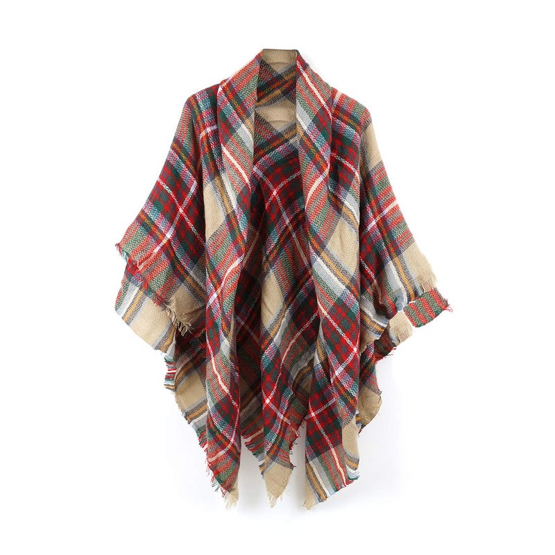Neal LINK Women's Scarves Wraps Warm Blanket Scarf Shawl Winter Plaid Scarfs for Women - Image 1